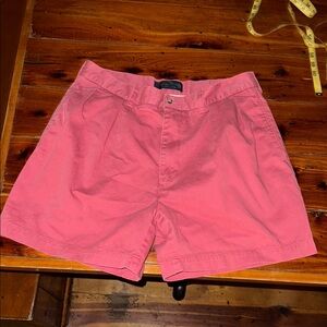 Ralph Lauren Coral Pink Flat Front Shorts Y2K Preppy